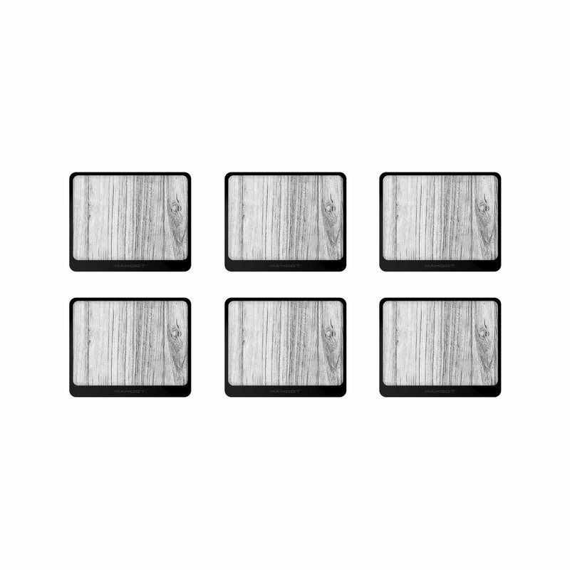 زیر لیوانی ماهوت مدل White-Wood بسته 6 عددی