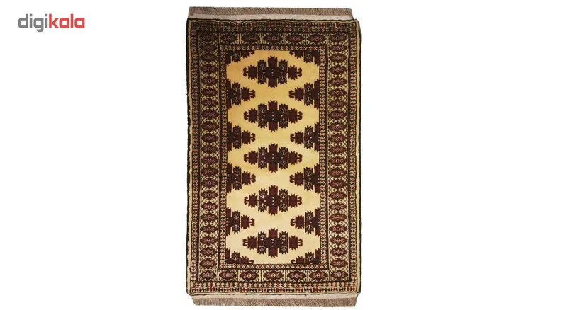 فرش دستبافت نرمین کسا طرح ترکمنی کد NKP.F 110
