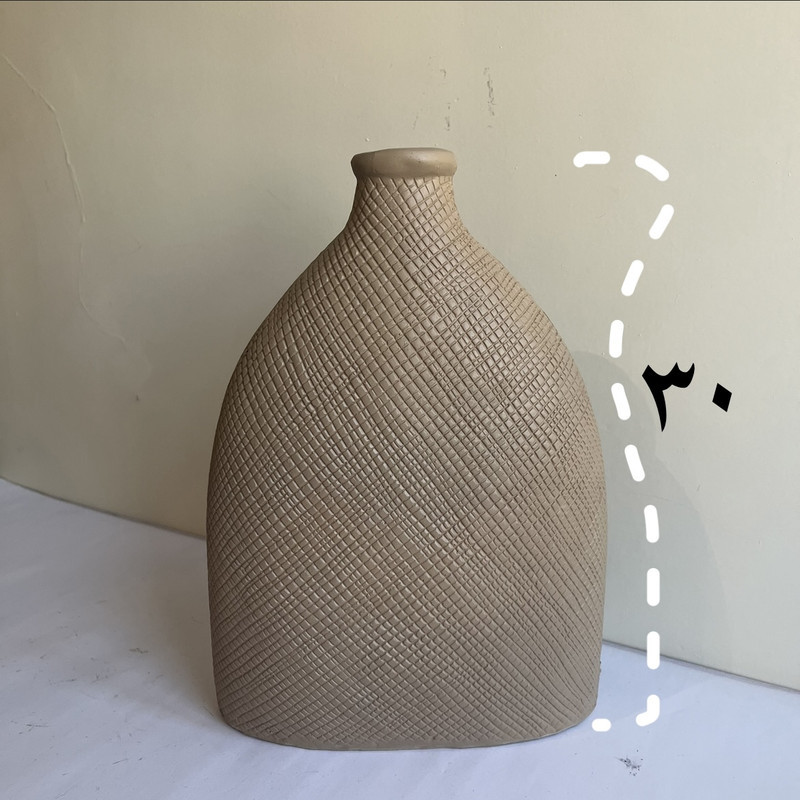 گلدان دکوری مدل حصیری مجموعه ۲ عددی