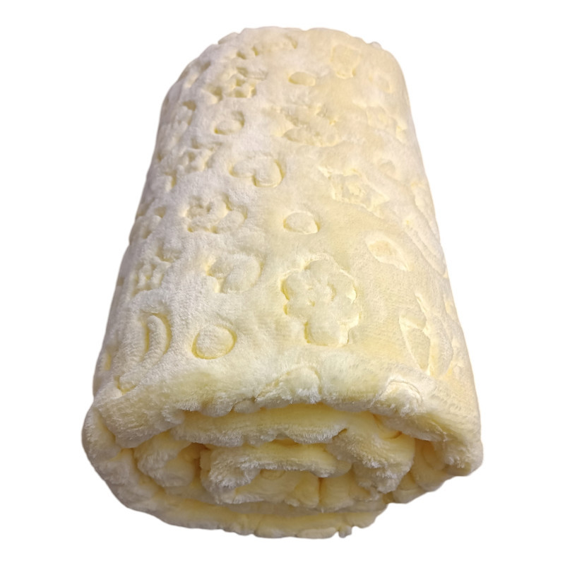 پتو کودک و نوزاد ازدیلک مدل Embos Sari سایز 120×100 سانتی متر