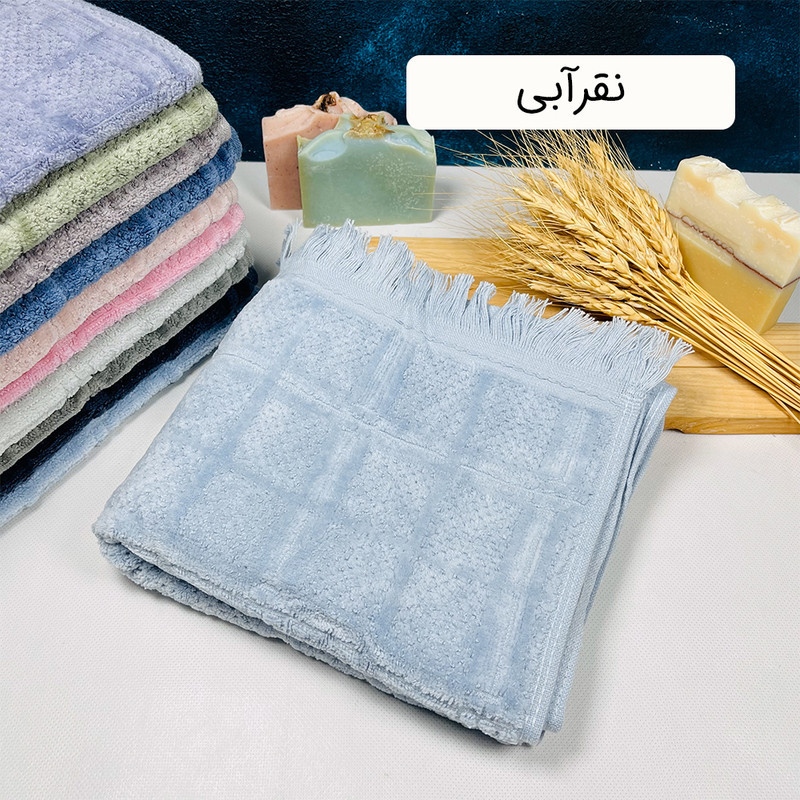 حوله دست و صورت طرح مارتا سایز 45×80 سانتی متر