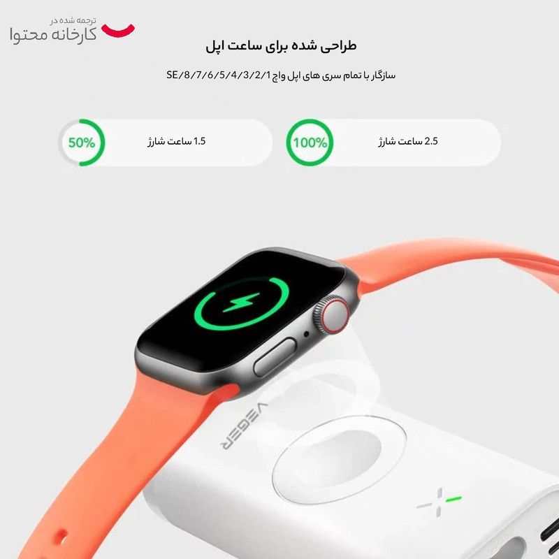 پاوربانک وگر مدل MagFan ظرفیت 10000 میلی آمپر ساعت