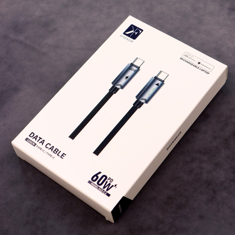 کابل USB-C  کی اف سنیور مدل S13_C طول 1.2 متر