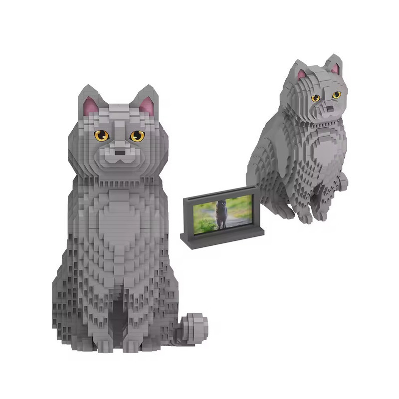 ساختنی 2700 تکه پت کت مدل گربه آبی کد DMG008