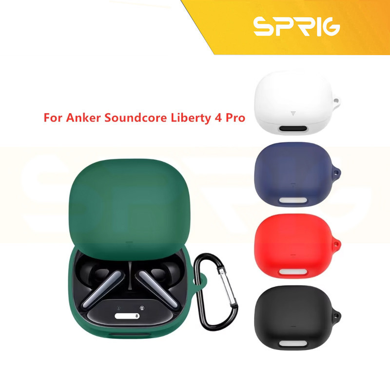 کاور اسپریگ مدل Silicone-SP مناسب برای کیس هدفون بی سیم انکر Soundcore Liberty 4 Pro