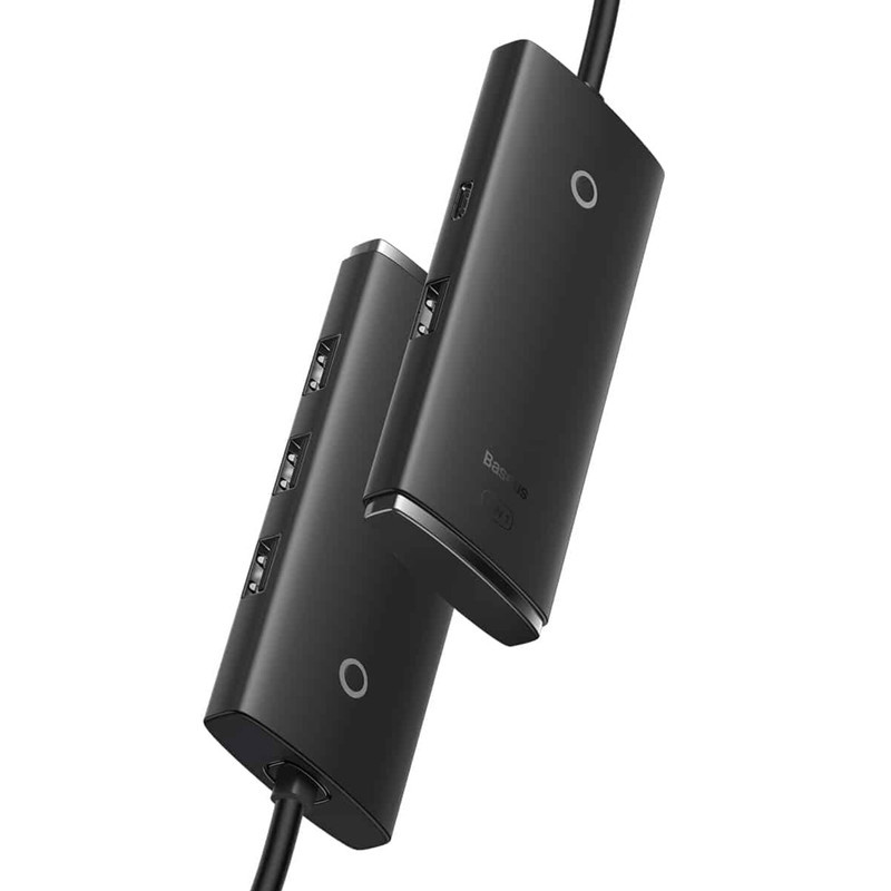 هاب 4 پورت Usb2 باسئوس مدل AirJoy Series-WKQX070001 25cm
