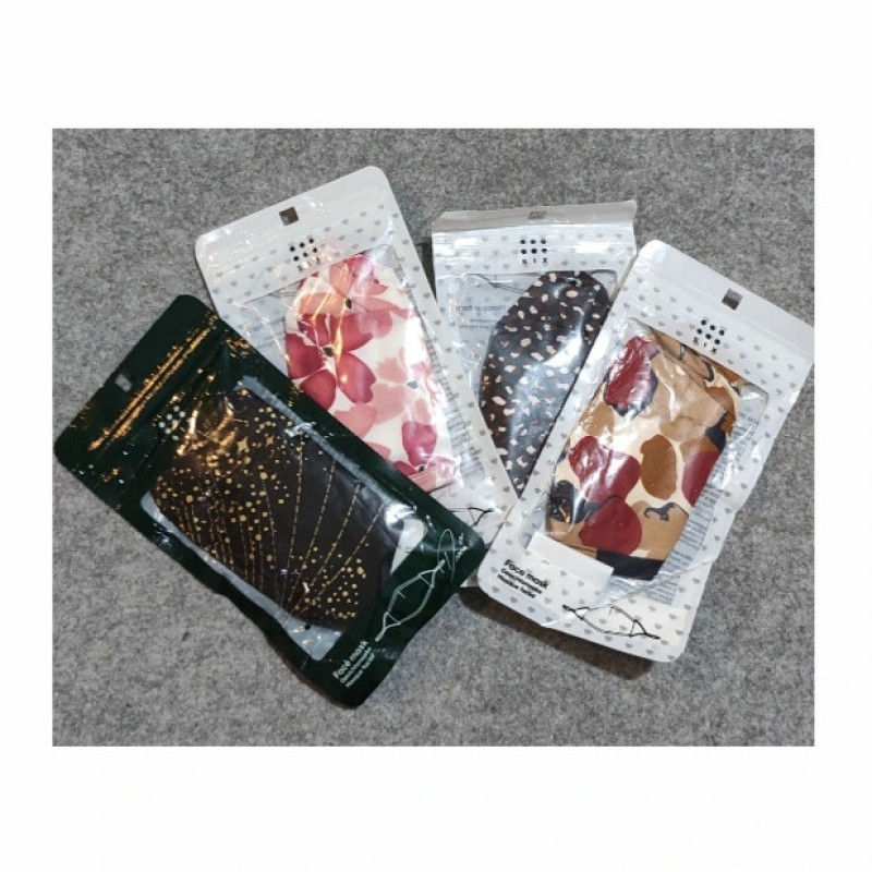 ماسک پارچه‌ای دو لایه سیکس مدل Si 21913649 بسته 4 عددی