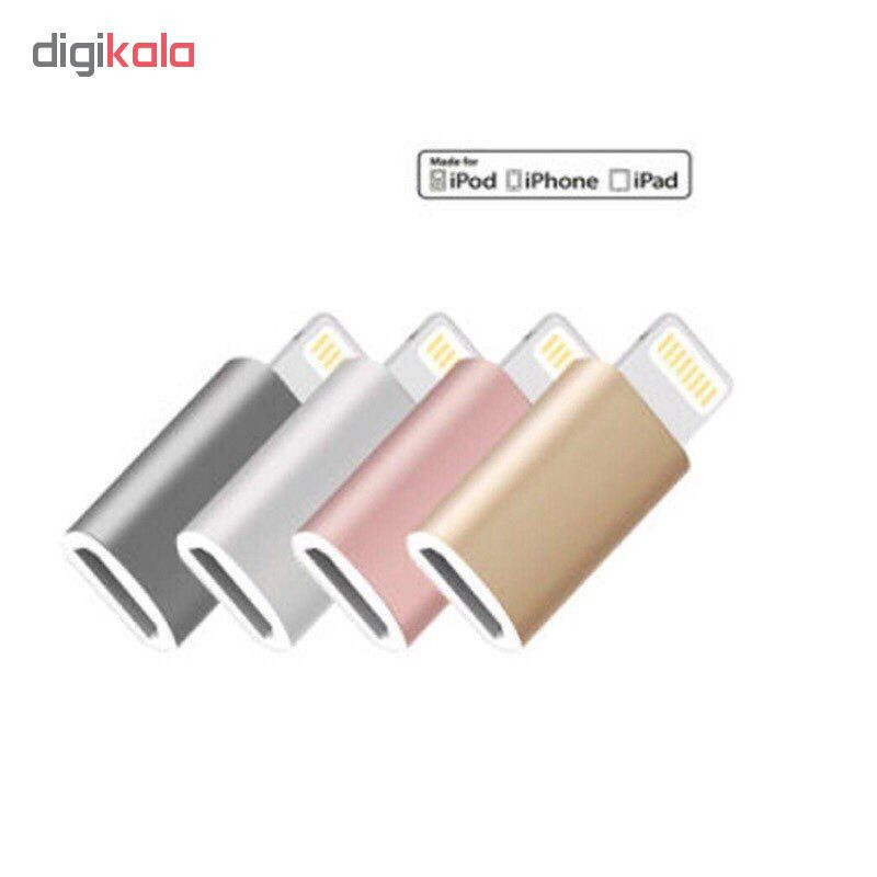مبدل micro USB به لایتنینگ مدل SH8