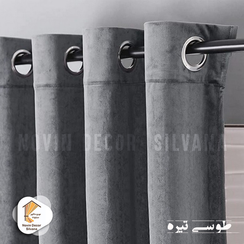 پرده نوین دکور سیلوانا مدل مخمل کالیفرنیا 180 سایز 180 × 140 سانتی متر