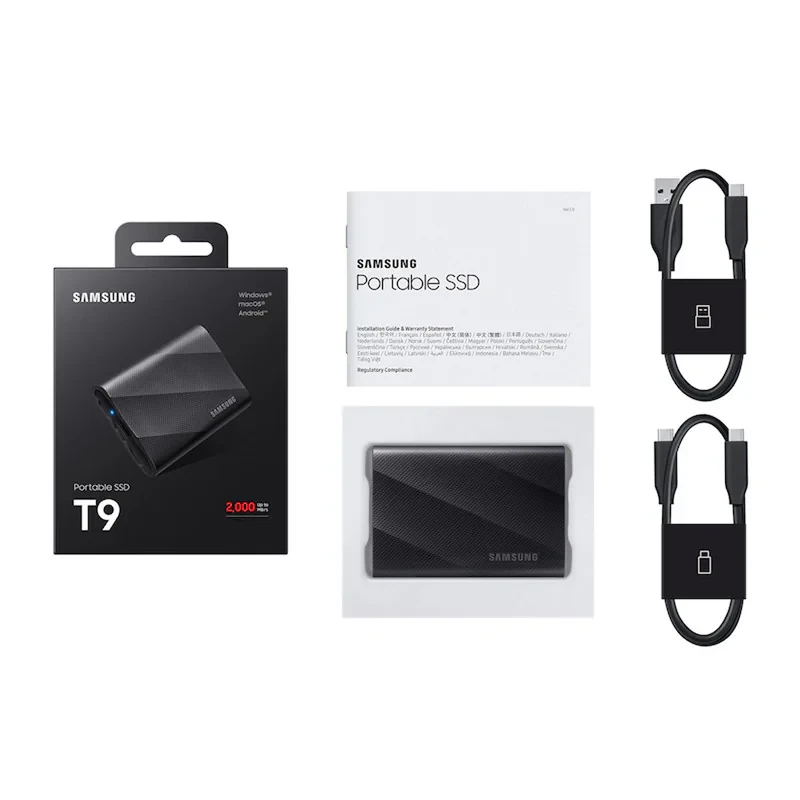 اس اس دی اکسترنال سامسونگ مدل T9 ظرفیت 4 ترابایت رابط USB 3.2 Gen2