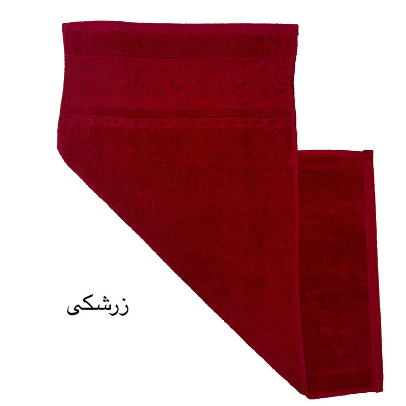 حوله دست و  صورت هنرمند مدل برجسته سایز 40x80 سانتی متر