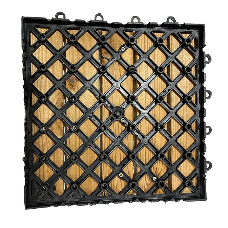 کفپوش مدل تایل ترموود پنج ردیفه سایز 30x30 سانتی متر