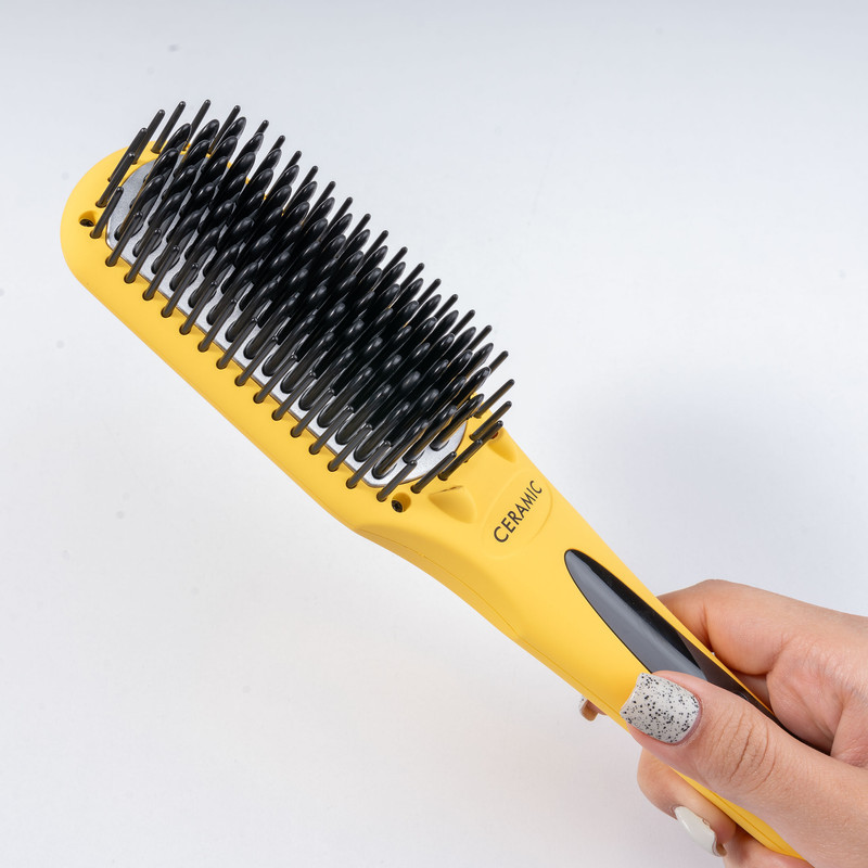 اتو مو انزو پروفیشینال مدل EN-3955W به همراه برس حرارتی و فرکننده مو