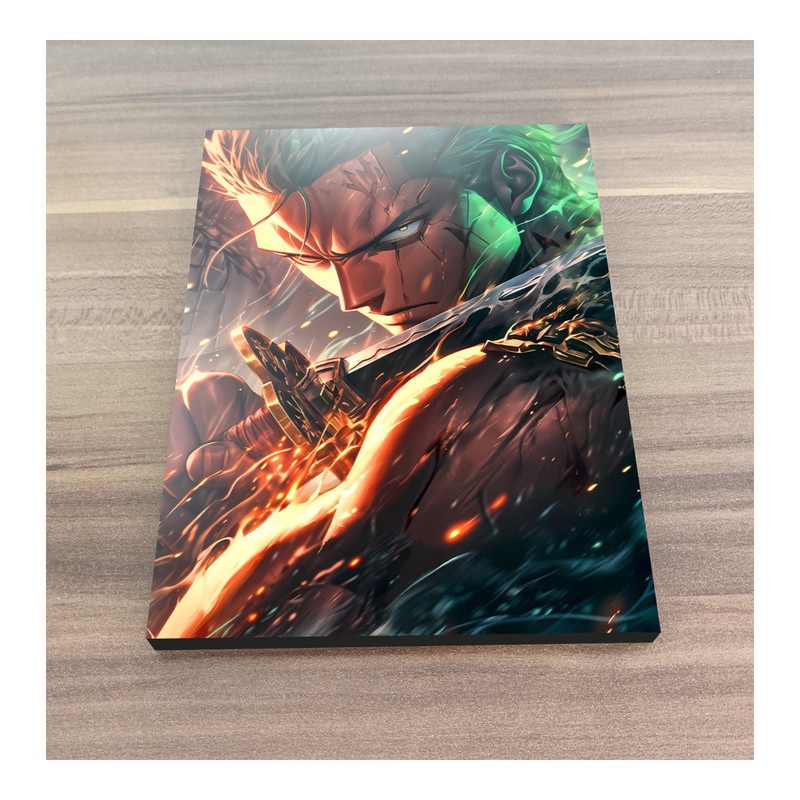 تابلو شاسی گوفی مدل زورو انیمه وان پیس  طرح One Piece Zoro کد MOTH241