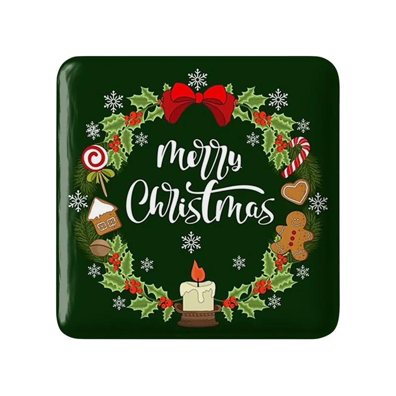 مگنت خندالو طرح کریسمس Christmas  مدل مربعی کد 22148