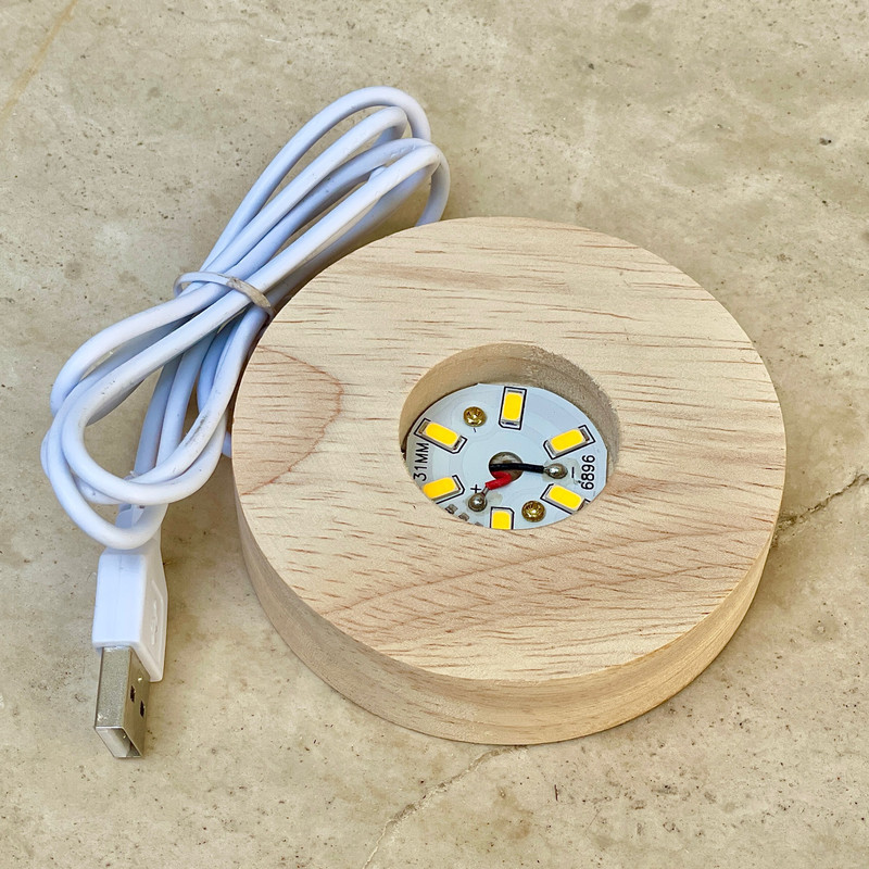 چراغ خواب مدل گوی کریستال 3D ماه
