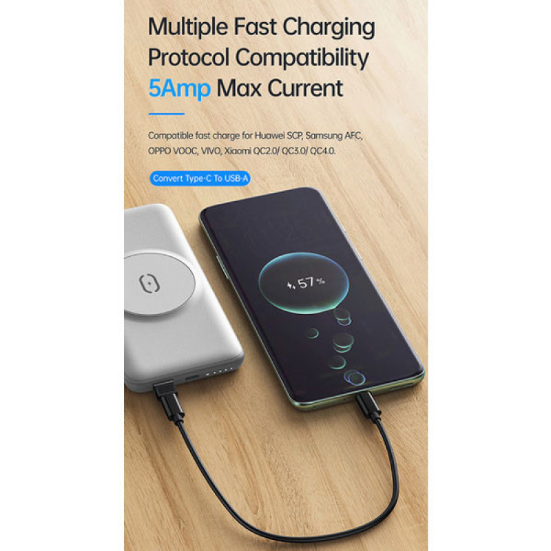 کابل تبدیل USB-CUSB به لایتنینگUSB-CMicroUSB مک‌دودو مدل WF-1720 طول 0.3 متر