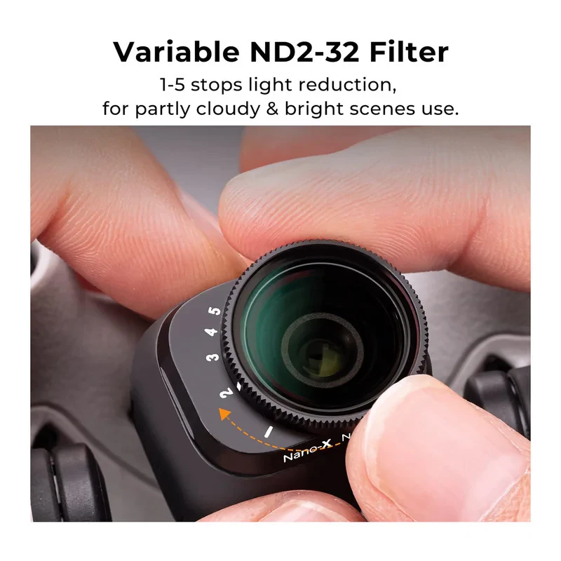 فیلتر لنز کی اند اف مدل  VARIABLE ND LENS FILTERS KIT 2 (ND2-32 + ND32-512) FOR DJI MINI 3MINI 3PRO -NANO-X