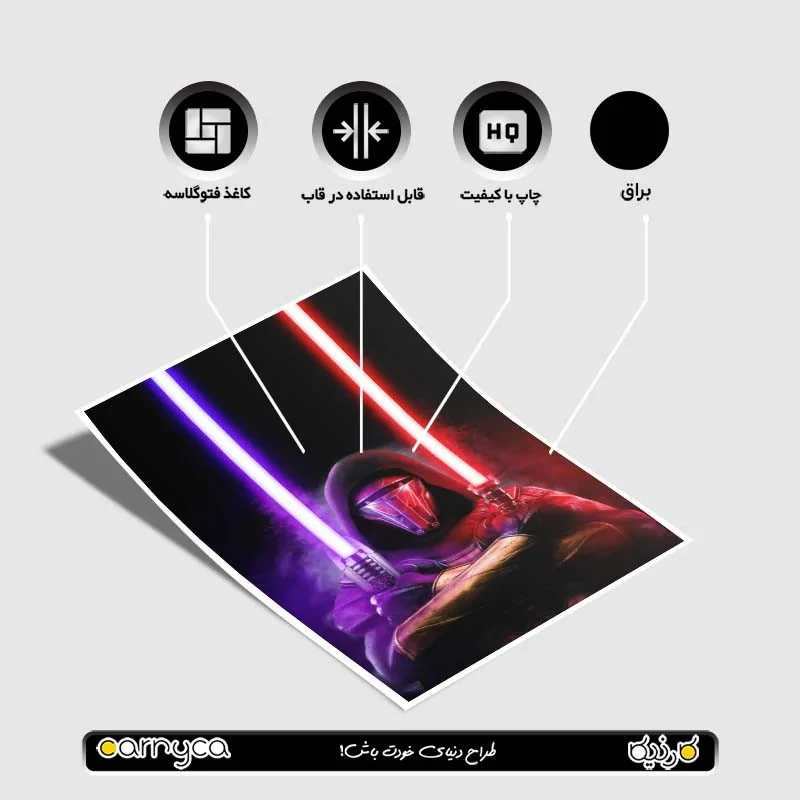 پوستر کارنيکا طرح جنگ ستارگان Star Wars کد 64493 مجموعه 8 عددی
