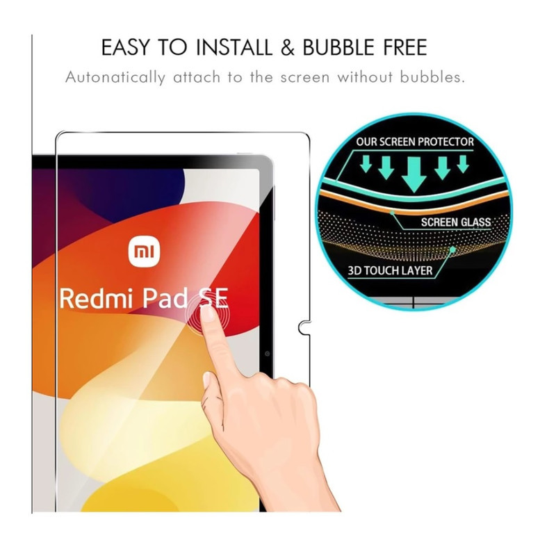 محافظ صفحه نمایش شیشه ای مدل RMS - SUX مناسب برای تبلت شیائومی Redmi Pad SE