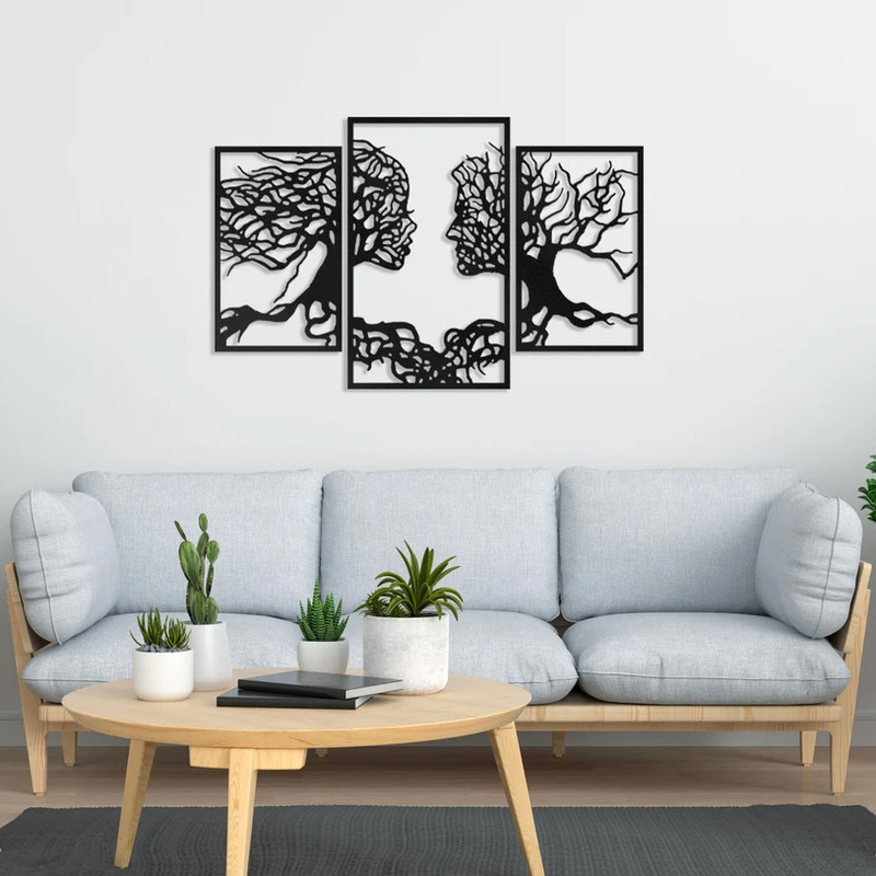 دیوارکوب مدل چوبی کد T36-1 مجموعه سه عددی
