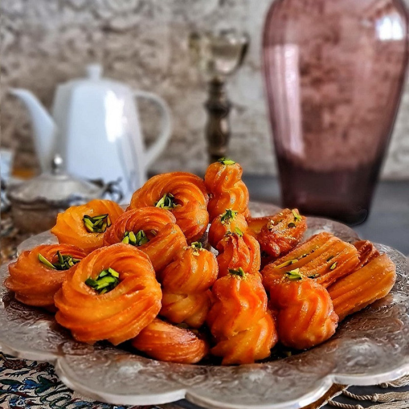 ماسوره شیرینی پزی به گز مدل بامیه بزرگ