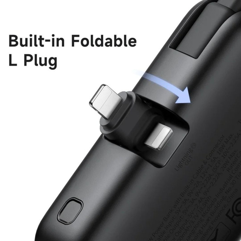 پاوربانک مک دودو مدل MC-7800 ظرفیت 5000 میلی‌آمپر ساعت به همراه کابل تبدیل USB-C