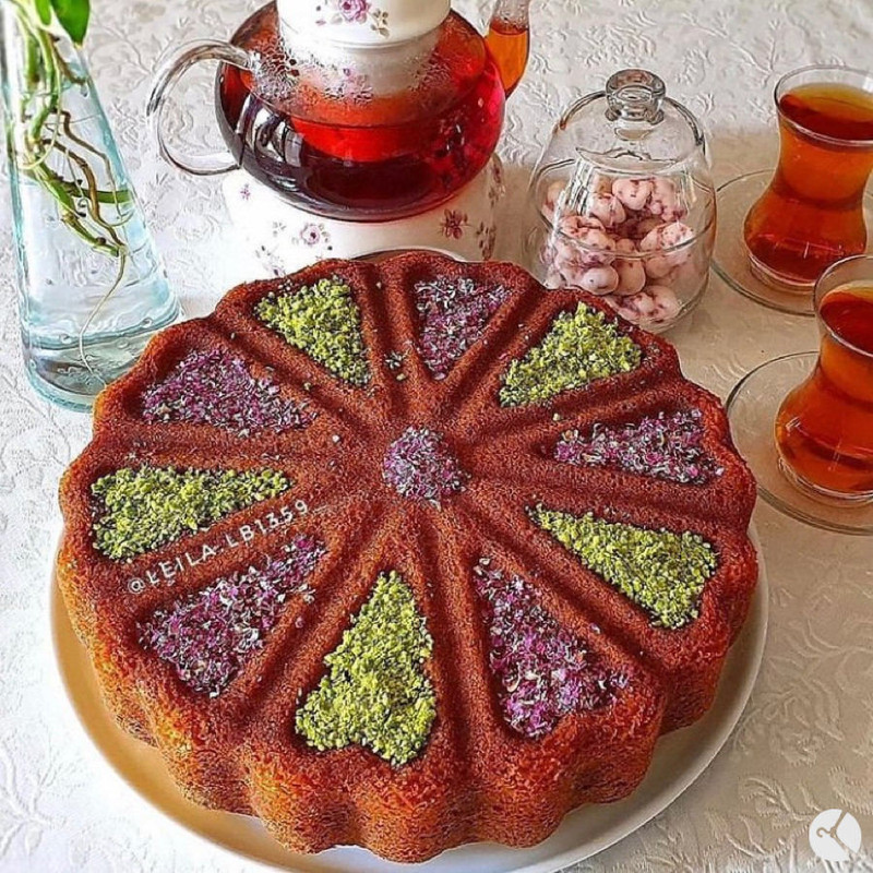 قالب کیک به گز مدل  کف قلبی