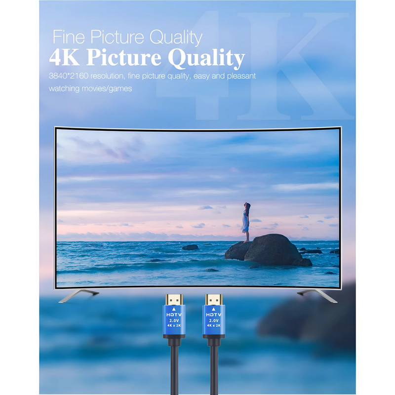 کابل HDMI 4K مدل HD 2V Premium طول 5 متر