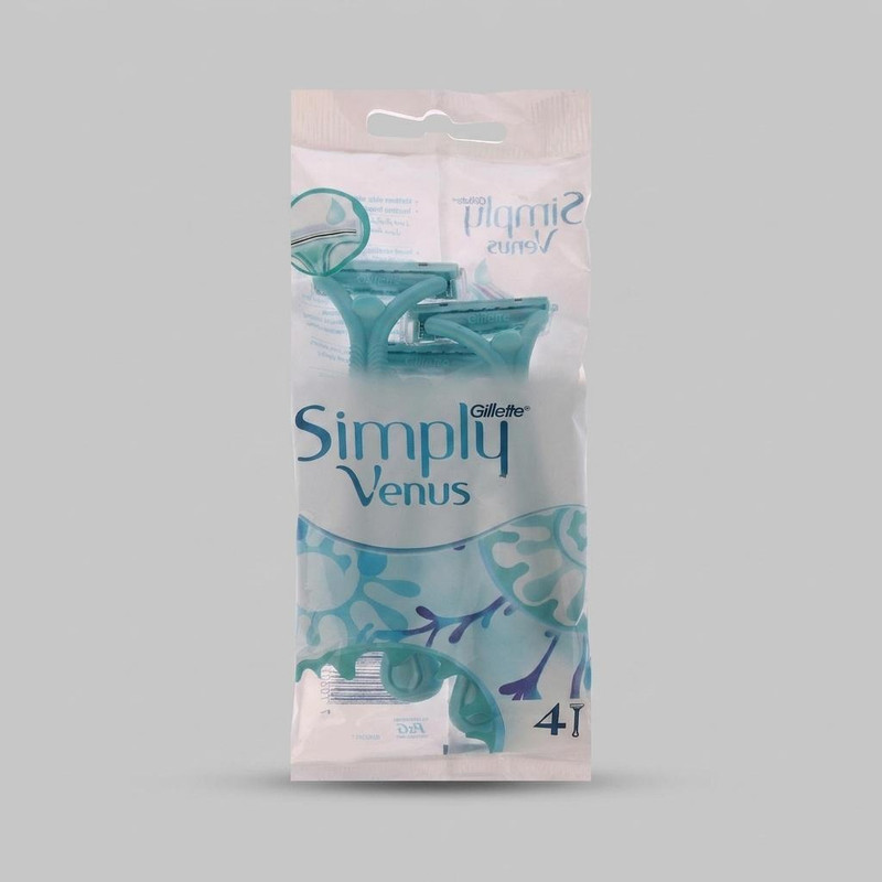 خود تراش ژیلت مدل Simply venus بسته 4 عددی