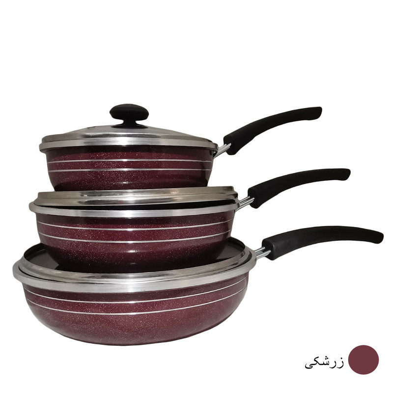 سرویس تابه 6 پارچه طرح گرانیت مدل 5502
