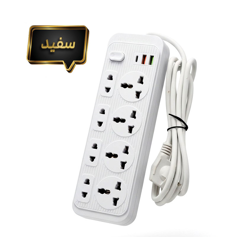 چندراهی برق مدل USBTYPE-C 8PORTS