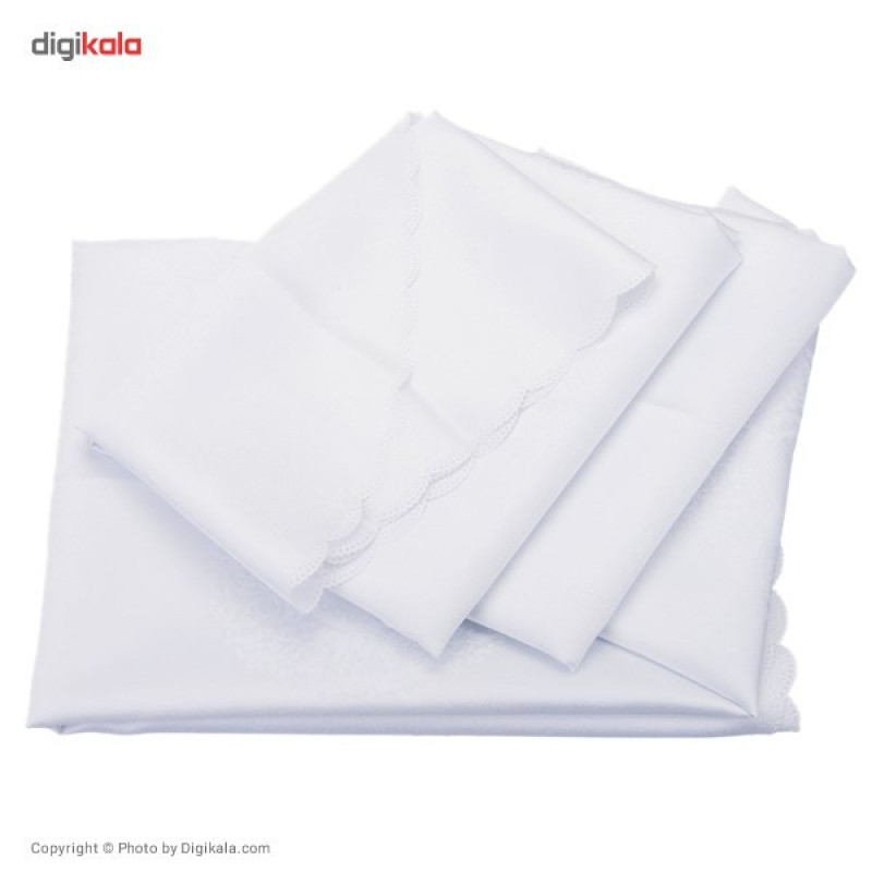 رومیزی پلی استر مستطیلی 220 × 150 رزین تاژ طرح رومانس