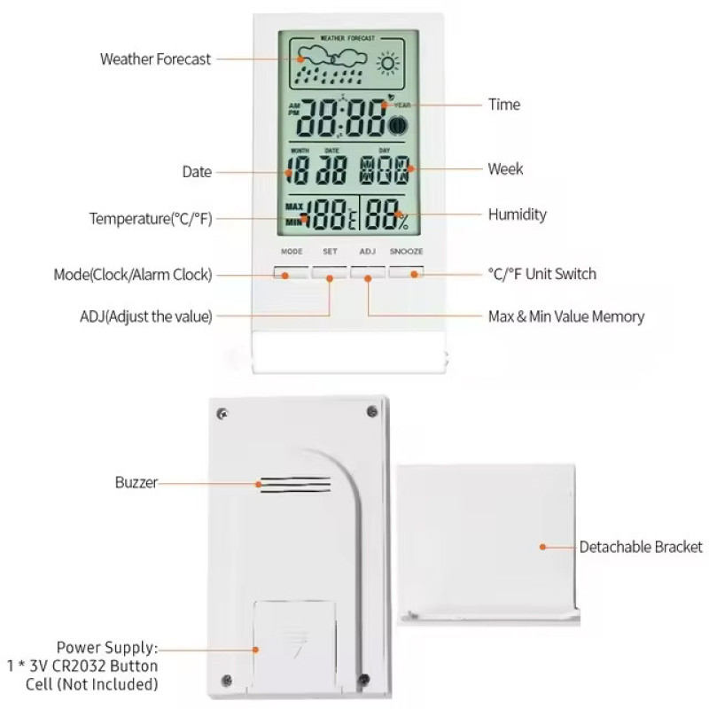 دماسنج و رطوبت سنج اکی یس مدل K-700