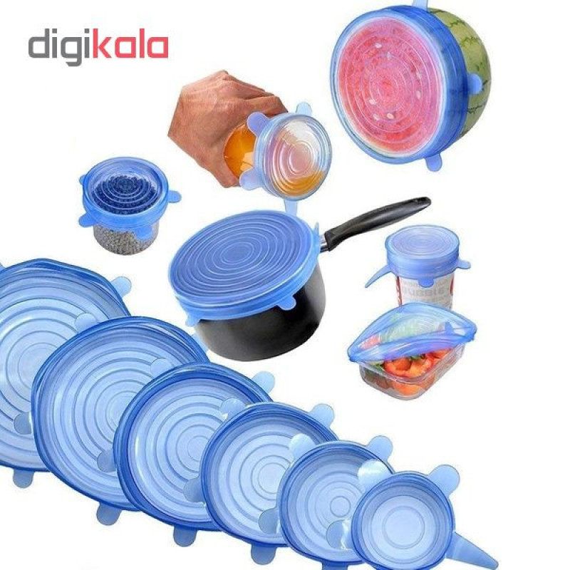 درپوش محافظ غذا مدل A11 بسته 6 عددی