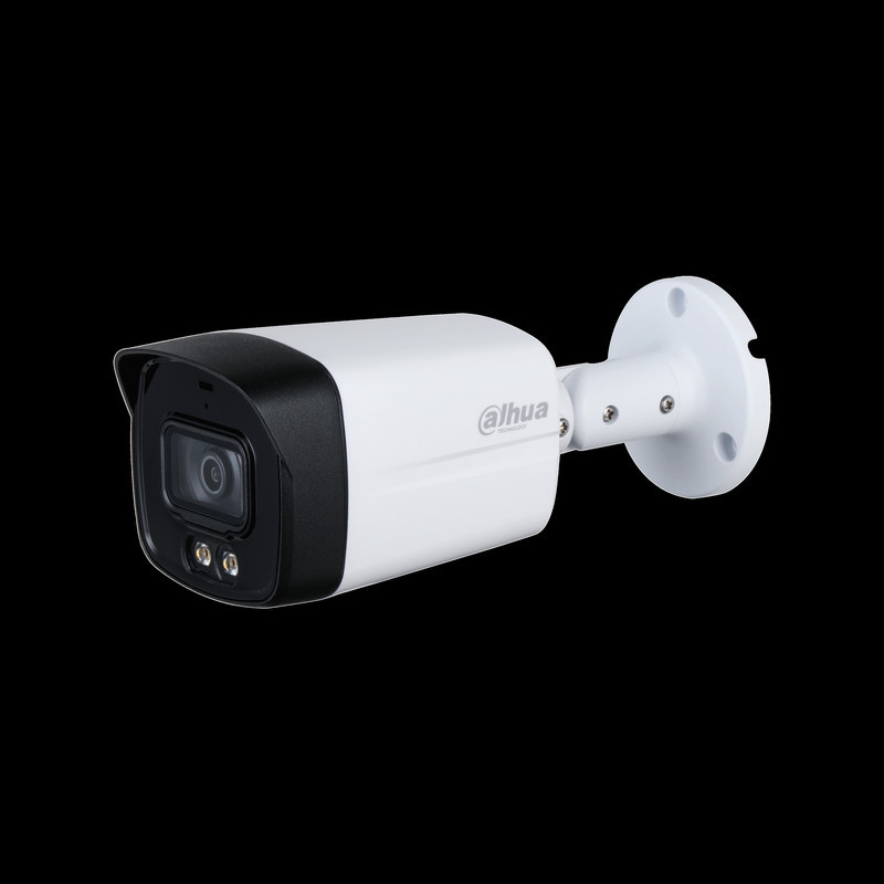 دوربین مداربسته آنالوگ بولت داهوا مدل HAC-HFW1509TLMP-A-LED با حسگر 12.8 اینچی CMOS، رزولوشن 5 مگاپیکسل، دید در شب رنگی تا 40 متر، زاویه دید 102 درجه، قابلیت ضبط صدا، بزرگنمایی دیجیتال و استاندارد ضدآب IP67