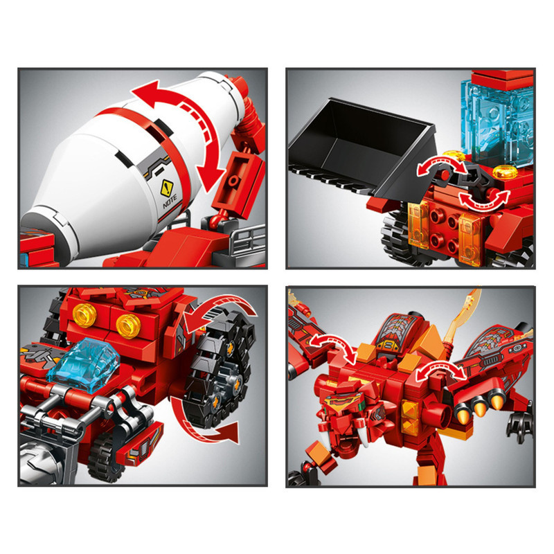 ساختنی 791 تکه سمبو مدل Transformers مجموعه 4 عددی