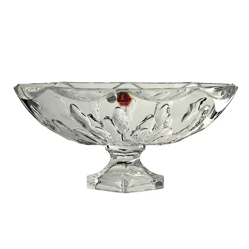 میوه‌خوری پایه‌دار جهان کریستال مدل اسپارکل جی سی سی، مناسب سرو و پذیرایی، شستشو با دست و ماشین ظرفشویی، ابعاد 38×26×18 سانتی‌متر، وزن 4400 گرم، دارای جعبه