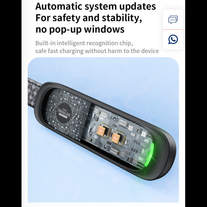 کابل تبدیل USB-C ترانیو مدل CC-3 طول 1.2 متر
