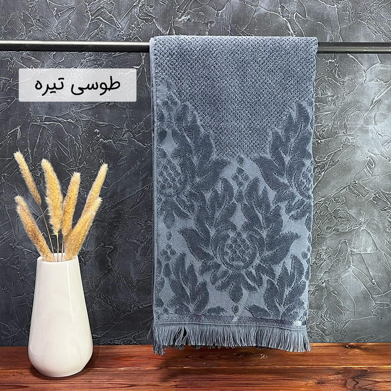 حوله دست و صورت بهباف آذر طرح سویل سایز 45×90 سانتی متر