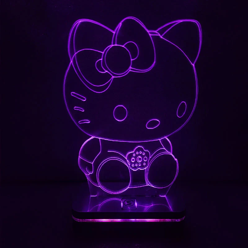 چراغ خواب سان لیزر طرح هلو کیتی hello kitty مدل هفت رنگ