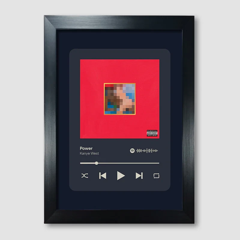 تابلو مدل موزیکال طرح Power by Kanye West