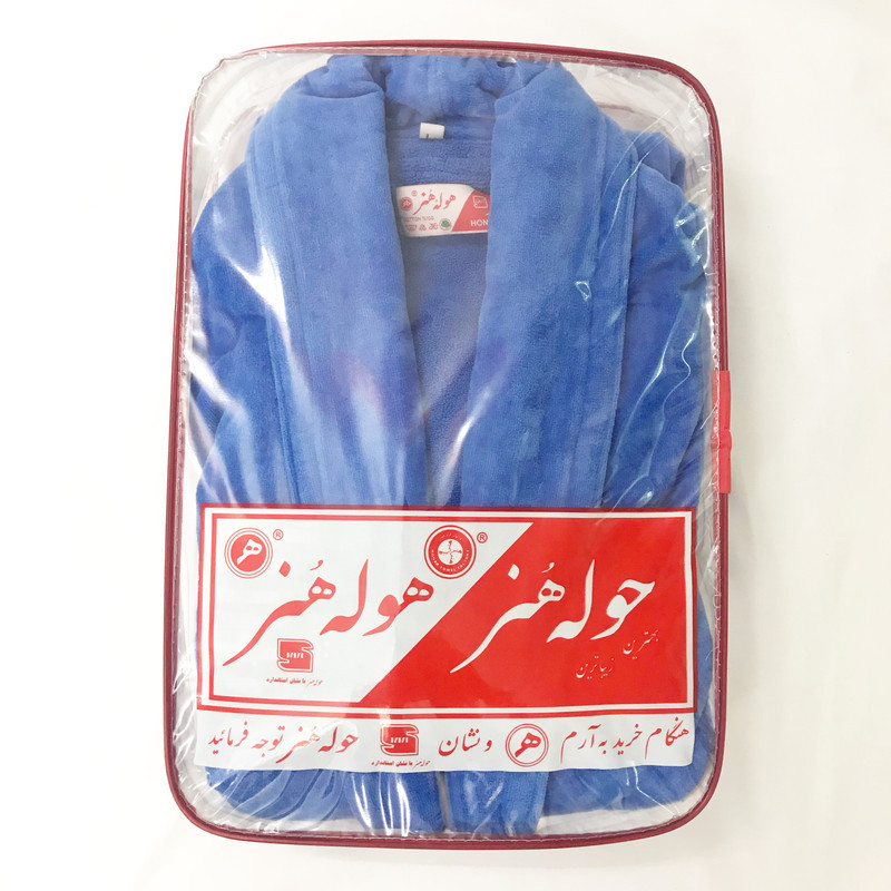 حوله پالتویی حوله هنر مدل تن پوش طرح ساده کد 02 سایز 125