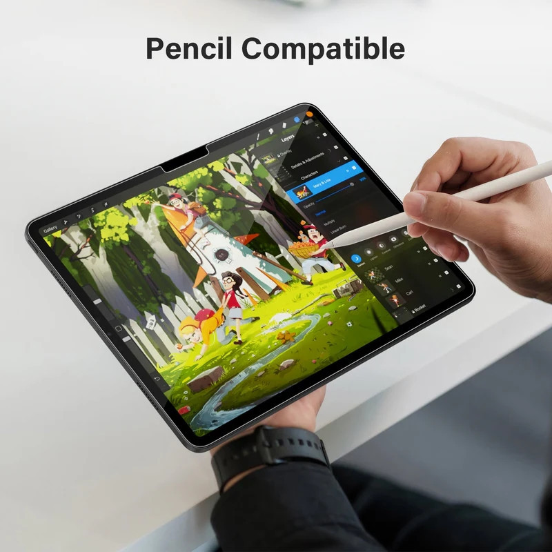 محافظ صفحه نمایش شیشه ای بادیگارد مدل TabG Frame مناسب برای تبلت اپل iPad Pro 11 inch 2024  2025