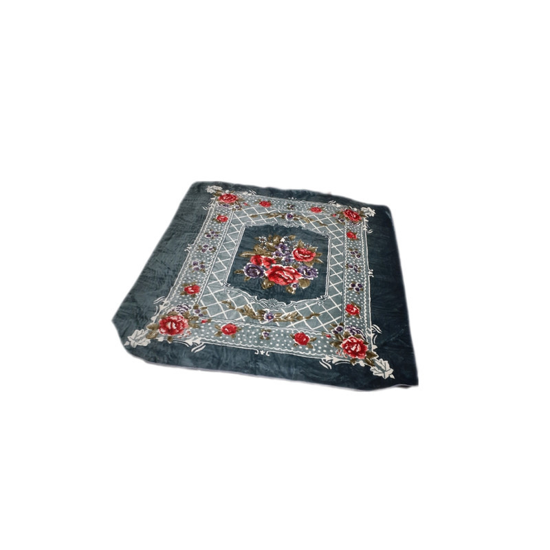 پتو گل بافت مدل گل سایز 240×220 سانتی متر