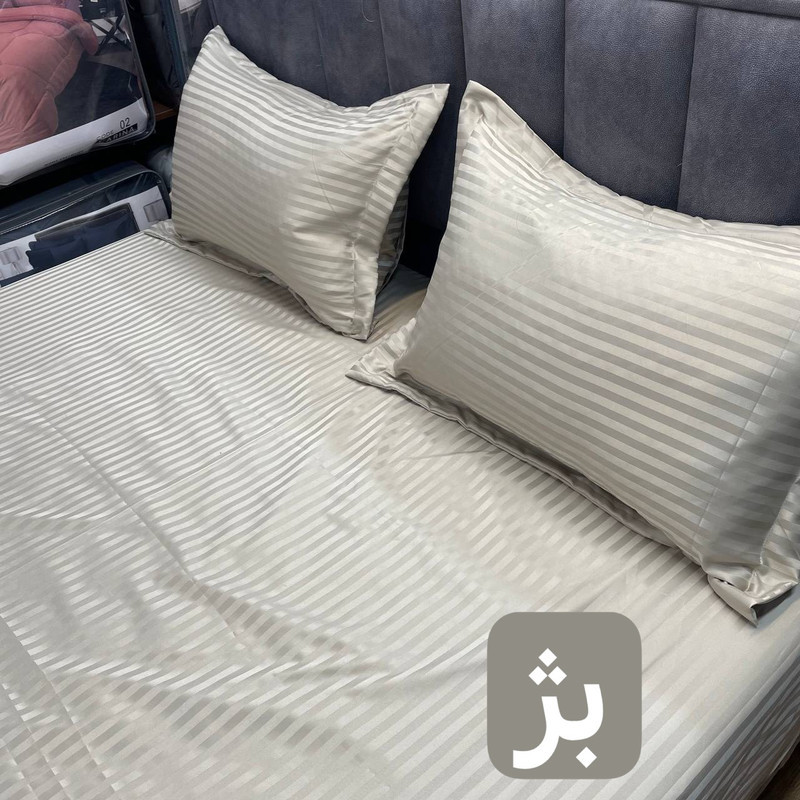 سرویس ملحفه 2 نفره 3 تکه مدل کشدوز هتلی