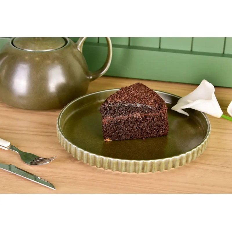 بشقاب میوه خوری بی.وی.کی مدل مجستیک شیاردار کد HS4522 مجموعه 3 عددی