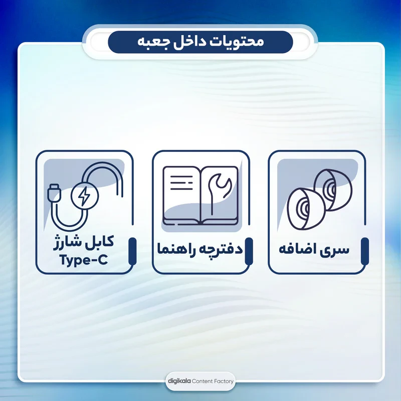 هدفون بلوتوثی مدل M28 TWS بدون قابلیت نویز کنسلینگ، درگاه شارژ USB Type-C، دارای صفحه نمایش LED برای نمایش میزان شارژ، باتری قابل شارژ تا 200 ساعت