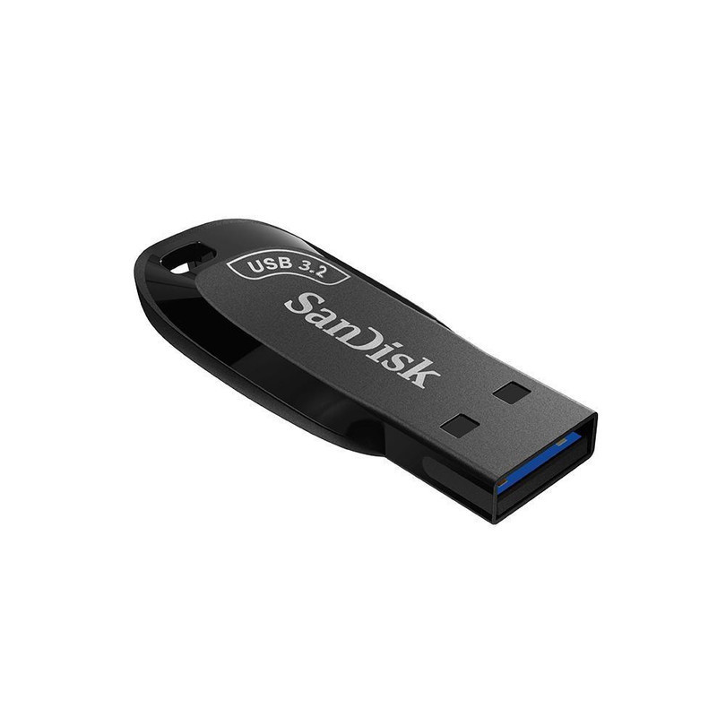 فلش مموری سن دیسک Ultra Shift ظرفیت 64 گیگابایت، USB 3.2، سرعت انتقال تا 100 مگابایت بر ثانیه، مقاوم در برابر شوک، لرزش، گرد و غبار و ضد اثر انگشت