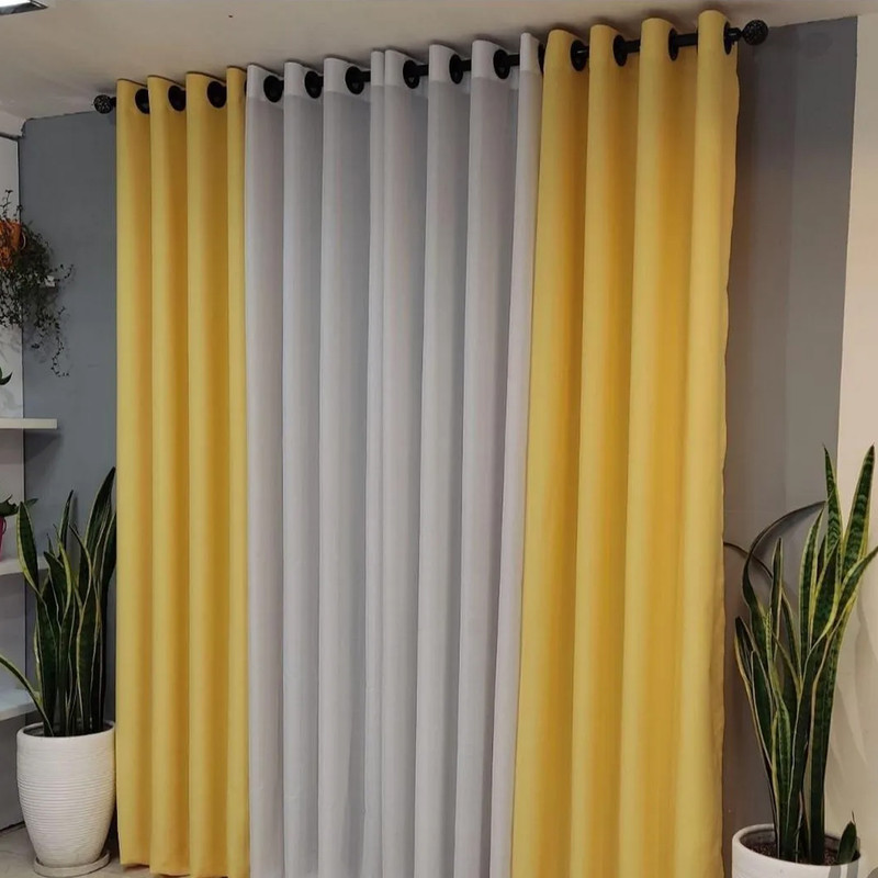 پرده مدل حریر نازلی سایز 180x250 سانتی متر